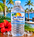 Concept image of Sea Island Geechee Kitchen branded bottled water